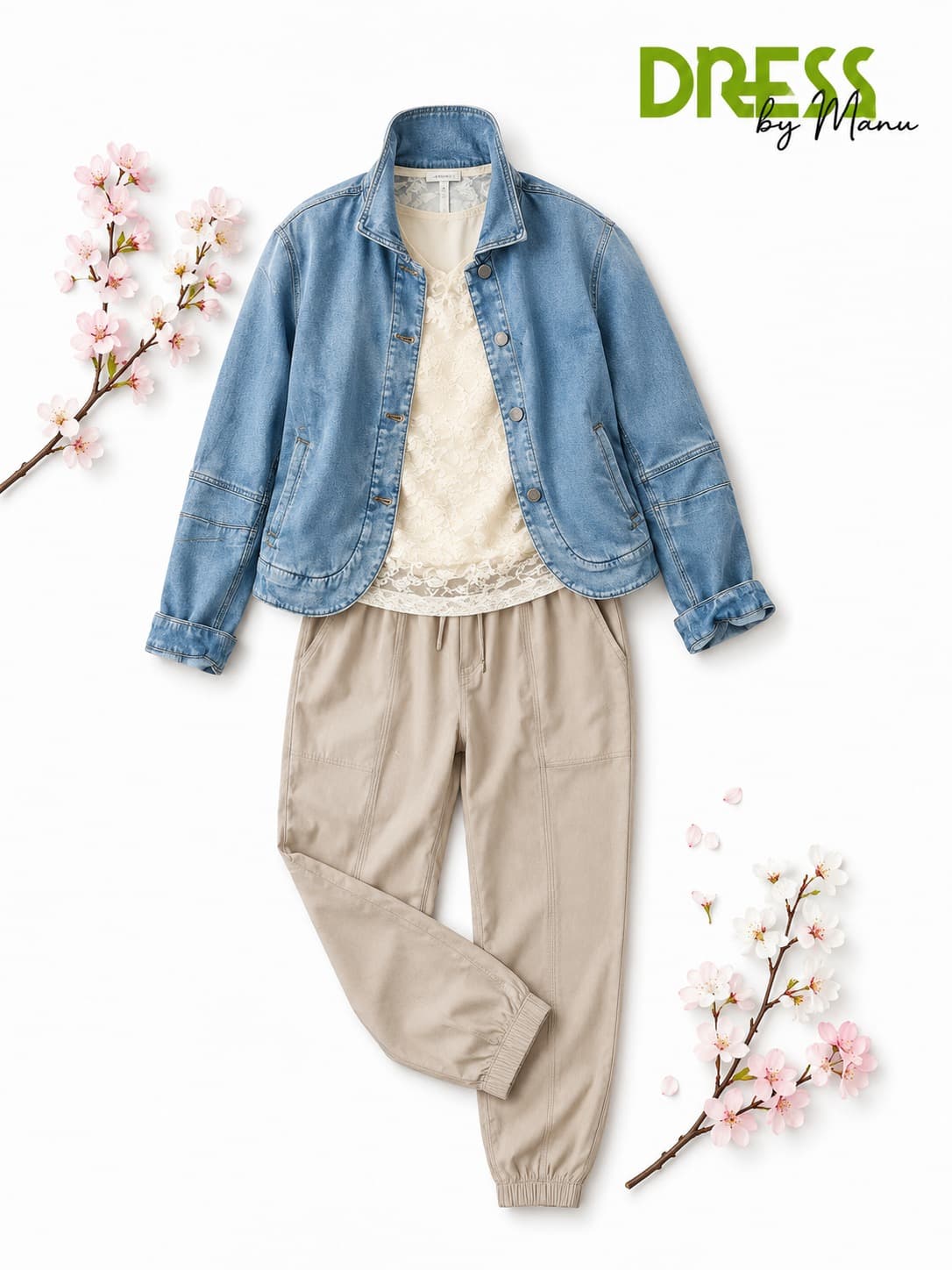 Casual Denim Outfit bei DRESS by Manu
